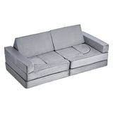 Modular Play Couch, Sectional Toddler Sofa with Armrests, 28D Sponge & Short Pile, Convertible V952-ZHETSF14JTHSOMUNU001V0