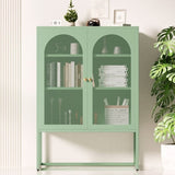 Artiss Buffet Sideboard Metal Cabinet - ELMA Green AI-SIDE-M-04-GN-AB