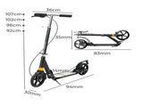 MONVELO Adult Commuter Foldable Scooter Black RR1008-BK