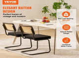 Rattan Chairs, Set of 2, Mid Century Modern Dining Chair, Upholstered Velvet Accent Chair with V952-TBYCYTERHS20VLE0IV0
