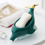 Dolphin Ceramic Box Drain Dish Box Bathroom Supplies Home Decoration Accessories Drain V1294-YM0523-10335929