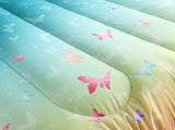 Aqua Sunset Butterfly Dream Comforter Quilted Doona Set V745-AB010897AJ3