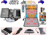 10 Vibrating Motors Massage Mat Full Body Heated Mattress Pillow Pain Relief AU V201-MAS6010GY8AU