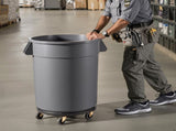 Trash Can Dolly, Fit 20, 32, 44, 55 Gallon Containers, Round Trash Can Roller Base with 4 Lockable V952-LJTTCHS1JYXBCQQ2TV0