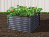 Green Fingers 2x Garden Bed 100x100x77cm Planter Box Raised Container Galvanised GARDEN-ALUMGR-10-FC2