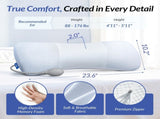 Inflatable Lumbar Support Pillow for Bed with Customized Lower Back Pain Relief & Support, Memory V1107-115-48720