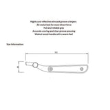 Leather Edge Creaser, Adjustable Leather Edger Creaser Wooden Handle Outside Edge Creaser Leather V1192-AZ-W-5288