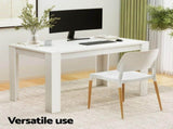 1 Artiss Dining Table and 4 Chairs Set White Wood DSET-120WH-086-WHX4