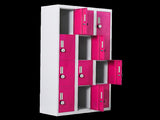 12-Door Locker for Office Gym Shed School Home Storage - 4-Digit Combination Lock V63-838921