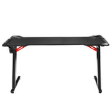 Artiss Gaming Desk Computer Desks LED Light 140CM GTABLE-B-RGB-140-BK