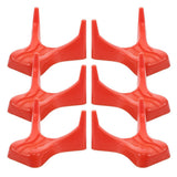 Orange Football Holder Stand Robust Stability for Practice and Display 6Pcs V1192-AZ-W-31664