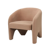 Interior Ave - Nova Sculptural Accent Chair Velvet Chocolate V355-IA-AC-NC