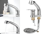 G1/2 Faucet Telescopic Rotatable Pull Out Cold Hot Water Mixer Tap for Bathroom Wash Basin V1294-YM0901-3112200145311