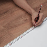 VEVOR Interlocking Vinyl Floor Tiles 48 x 7.3 inch, 10 Tiles 5.5mm Thick Snap Together, Deep Brown V952-LSYXJDDLSSZMN0E56V0
