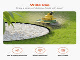Landscape Edging, 3000 x 4 cm Plastic Garden Border Edging with 120 Spikes, No Dig, Flexible Lawn V952-SLPZ100FT15I7OUMN001V0