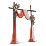 VEVOR Artificial Wedding Arch Flowers Kit Orange With 2 Pcs Flowers 2 Pcs Drapes V952-HLGMHTJ4JTCS7O0MFV0