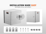 Steel Electrical Box, 40x30x15 cm, 304 Stainless Steel Electrical Enclosure Box, Wall-Mounted V952-BXGDQX16X12XVGLJZV0