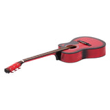 Karrera Acoustic Cutaway 40in Guitar - Red ACG40-RD