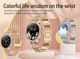 Elegant Women's Smartwatch,HD Touchscreen, Bluetooth Calls, Health Monitoring V888-ELOSUNG25994