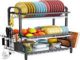 CARLA HOME Dish Drying Rack 3 Tier Large Capacity Kitchen Storage with Utensil and Cutting Board LSB-36116