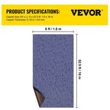 Deep Blue Marine Carpet 6 ft x 52.5 ft Marine Carpeting Marine Grade Carpet for Boats with V952-JZXWDTLS1.8X16M01V0