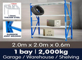 Garage Storage Steel Rack Shelving 2.0m-wide 2000kg LS-500