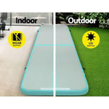 Everfit GoFun 5X1M Inflatable Air Track Mat Tumbling Floor Home Gymnastics Green ATM-5-1-01M-MG