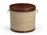 CYLINDRICAL CHATEAU OTTOMAN V742-M15716
