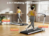 Everfit Treadmill Electric Walking Pad with Incline Foldable for Home Gym White TMILL-400H-INC-WH