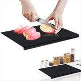 Black Acrylic Cutting Board with Lip, Size 17.7X13.7 Inch, No-Scratches, Kitchen, for Kitchen V1370-AZ4-11661