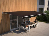 Motorised Outdoor Folding Arm Awning Retractable Sunshade Canopy Black 4.0m x 3.0m V63-842881