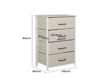 Levede Storage Cabinet Tower Chest Beige CH1050-CR_NZ
