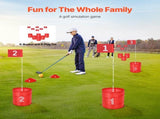 Backyard Golf Game, 6 Hole Golf Course, Golf Game Practice Games, Golf Chipping Game for Family, V952-GEFTYXTZ6JZ0PHWK0V0