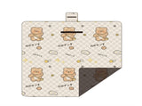 Waterproof Foldable Picnic Blanket with Bear Print -200x200cm V888-ELOSUNG25119