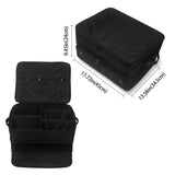 2 Layer Black Golf Trunk Organizer,Waterproof Collapsible Golf Travel Golf Organizer for Storage V1370-AZ4-01316