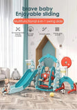 Kids Slide Swing Set Outdoor Toys Playground Activity Basketball Hoop V1097-PSSN01