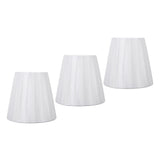 3pcs Fabric Lampshade Pleated Clip On Decorative Lamp Shade for Wall Table Lamp Modern E14 Candle V1294-YM0901-3119240098911