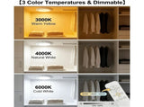 Rechargeable Motion Sensor Ceiling Light with Remote, Magnetic Lights for Ceiling, 3 Colors Dimmable V1366-AZ2-W-11609
