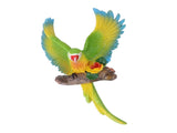 Parrot Wall Decoration Resin Vivid Flapping Hanging Parrot Statue Bird Ornament for Garden Patio V1294-YM0703-3111230091311
