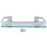Space Aluminum Shelf Tempered Thickened Glass Bathroom Toilet Glass Storage Organizer Rack V1294-YM0721-3112210032111