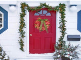 Thanksgiving Wreath Fall Hydrangea Bowknot Decoration Flower Garland Wreath Thanksgiving Front Door V1294-YM0710-10295794