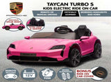 Kahuna Porsche Taycan Turbo S Kids Electric Ride On Car Remote Control 90W 2 Seater CAR-PSCH-988-PK