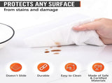10 Piece Clear Placemat Set Washable Dining Table Mat Heat Resistant Plastic Protector Easy to Clean V1192-AZ-W-24166