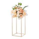 Wedding Flower Stand, 10PCS 40cm Column Flower Stand, Floral Stands with Acrylic Laminate, Gold V952-HLHJLFT10J40F3YRH001V0
