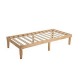 Single Size Warm Wooden Natural Bed Base Frame – Single V264-STB-108P-NTR-SL-1