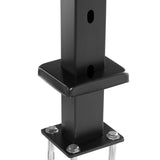 VEVOR Cable Railing Post, 42" x 1" x 2" Steel Angled Hole Stair Railing Post, 12 Pre-Drilled Holes, V952-1JZLGZHS1067HNEKBV0