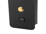 LED Bedside Wall Lamp 3 Color Temperature Rotatable Adjustable Metal Reading Light with USB Charging V1294-YM0901-3119240119711