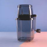 Manual Ice Crusher Hand Crank Portable Snow Cone Maker for Shaved Ice Stainless Steel Blade for V1366-AZ2-W-13046