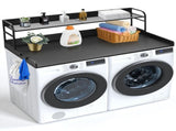 Washer Dryer Countertop with Shelf 54"x27" Wooden Washer Dryer Cover Black V952-XYTM54INCHHSDRLVGV0