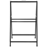 A-Frame Sidewalk Sign 24"x36" Sidewalk Signs for Businesses Black Coated Steel Metal A-Frame Sign V952-ZSJCRSTHBJ2436YC1V0